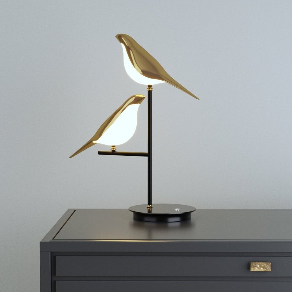 Ombre LED Fågel Bordslampa