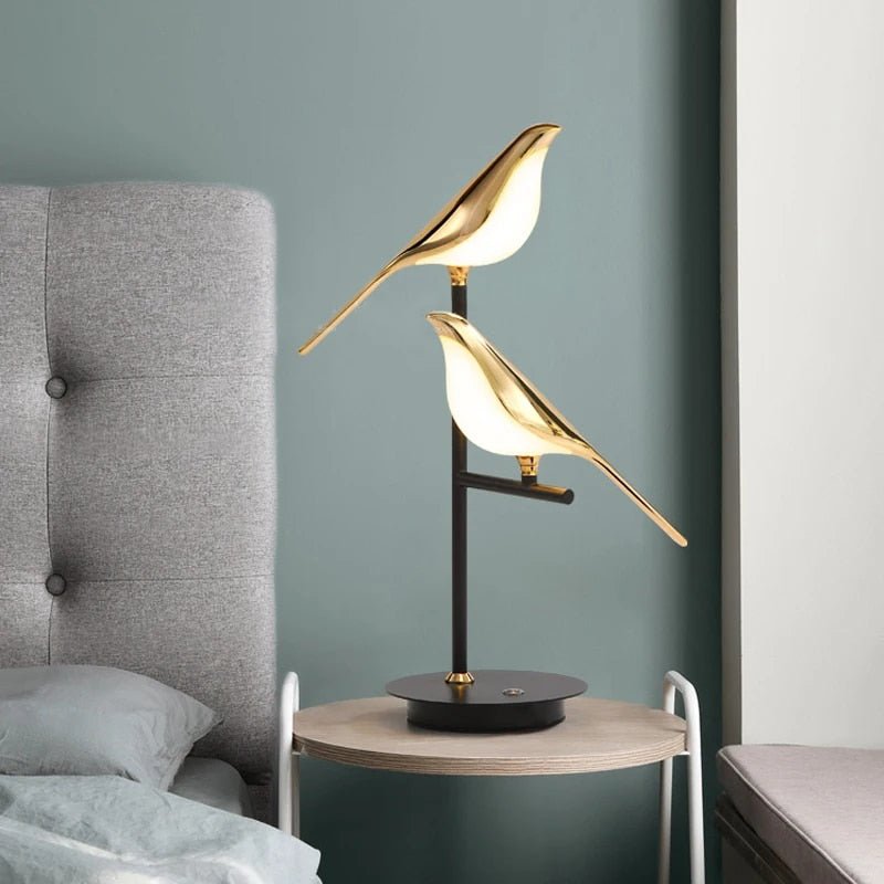 Ombre LED Fågel Bordslampa