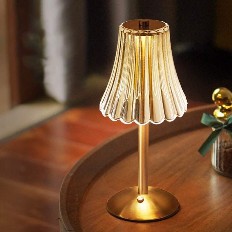 Pharos Gyllene Kristaller Bordslampa