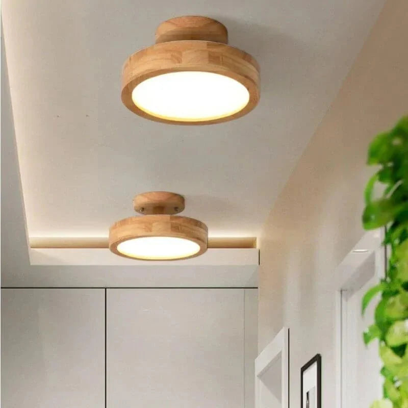 WoodLight Skandinavisk Trä Taklampa