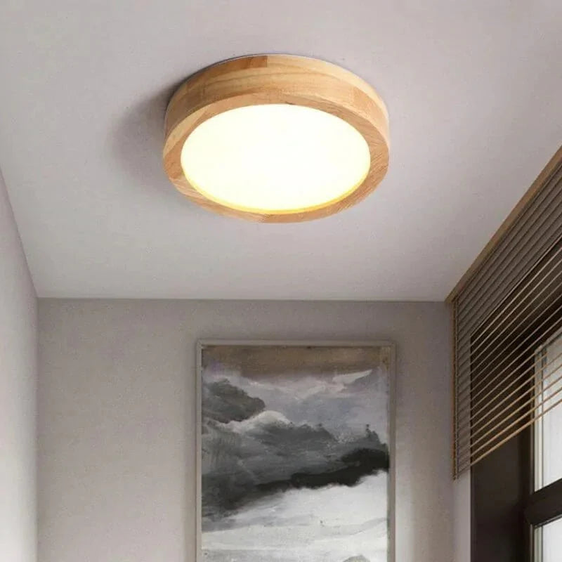 WoodLight Skandinavisk Trä Taklampa