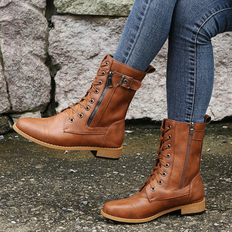 Bella | Stiliga Dragkedje Boots