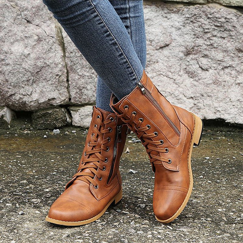 Bella | Stiliga Dragkedje Boots