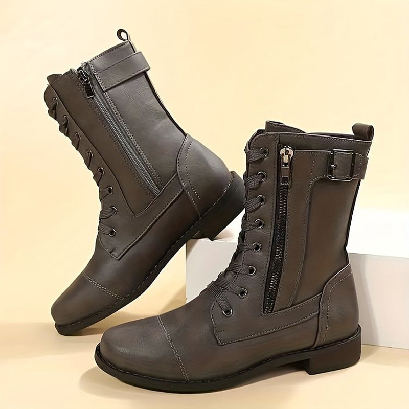 Bella | Stiliga Dragkedje Boots