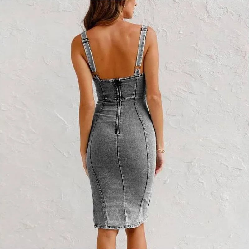 Mona | Denim-Klänning