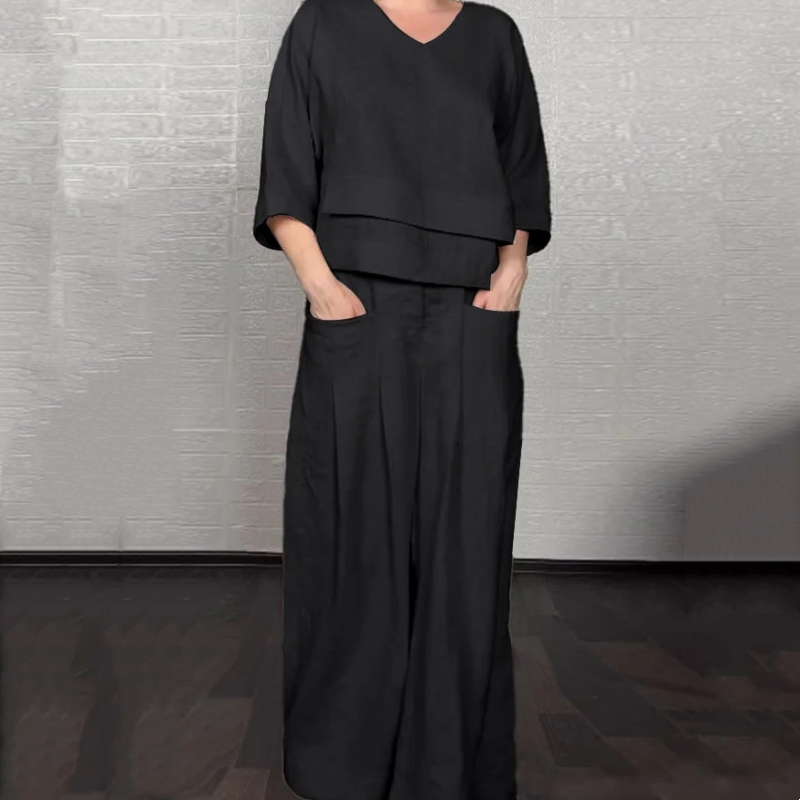 Angelina - Minimalistisk Set med Vida Ben