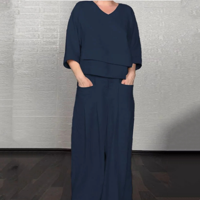 Angelina - Minimalistisk Set med Vida Ben