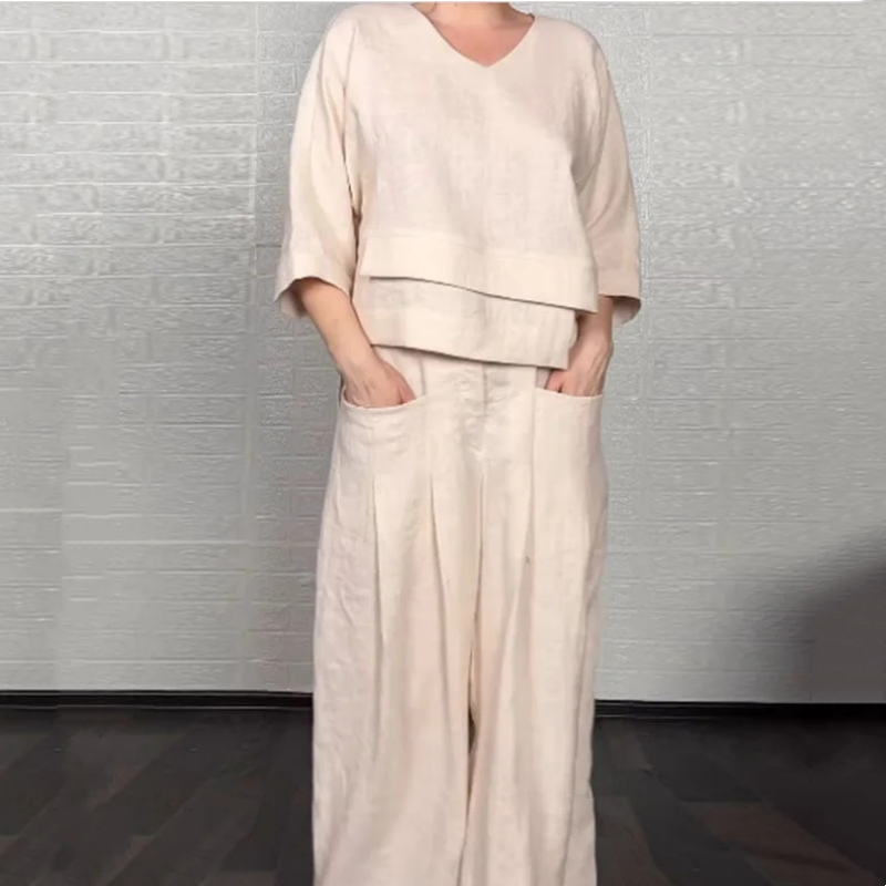 Angelina - Minimalistisk Set med Vida Ben