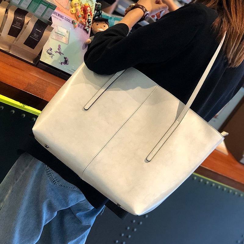 Klassisk Kastanjebrun Tote